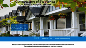 What Guttermastersflorida.com website looked like in 2020 (4 years ago)