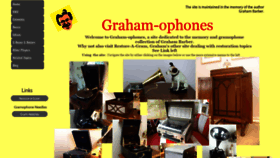 What Graham-ophones.co.uk website looked like in 2020 (4 years ago)