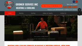 What Gronerservice.com website looked like in 2020 (6 years ago)