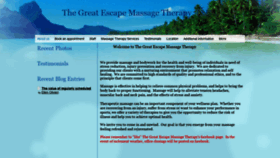 What Greatescapemassagenh.com website looked like in 2020 (4 years ago)