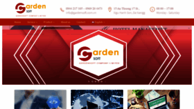 What Gardensoft.com.vn website looked like in 2020 (4 years ago)