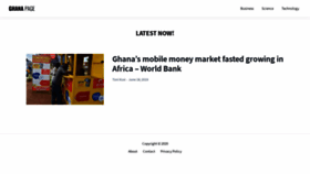 What Ghanapage.com website looked like in 2020 (4 years ago)
