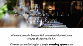 What Gardencitybanquethall.com website looked like in 2020 (4 years ago)