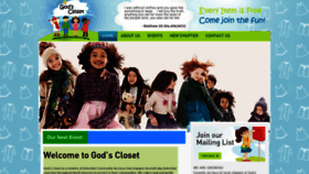 What Godscloset.com website looked like in 2020 (4 years ago)