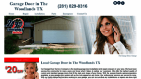What Garage-door-thewoodlands.com website looked like in 2020 (4 years ago)