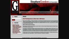 What Gordonlawoffices.net website looked like in 2020 (4 years ago)