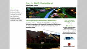 What Garyawebbhorticulturalist.com website looked like in 2020 (4 years ago)