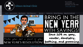 What Gibsonanimalclinic.com website looked like in 2020 (4 years ago)
