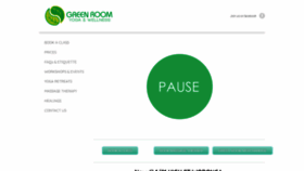 What Greenroomyoga.com.au website looked like in 2020 (4 years ago)
