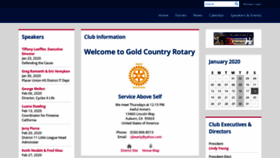 What Goldcountryrotary.org website looked like in 2020 (4 years ago)