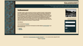 What Gausdalsslekt.net website looked like in 2020 (4 years ago)