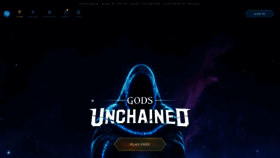 What Godsunchained.com website looked like in 2020 (4 years ago)