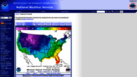 What Graphical.weather.gov website looked like in 2020 (4 years ago)