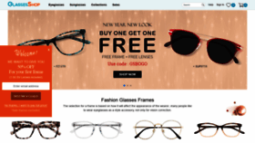 What Glassesshop.com website looked like in 2020 (4 years ago)
