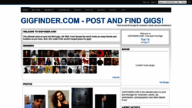 What Gigfinder.com website looked like in 2020 (4 years ago)