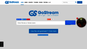 What Gostream.to website looked like in 2020 (4 years ago)