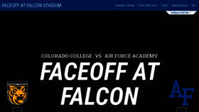 What Goairforcefalcons.com website looked like in 2020 (4 years ago)