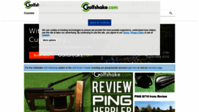 What Golfshake.com website looked like in 2020 (4 years ago)