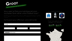 What Gfoot.fr website looked like in 2020 (4 years ago)