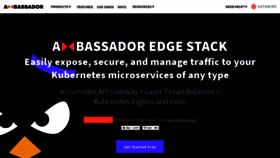 What Getambassador.io website looked like in 2020 (4 years ago)