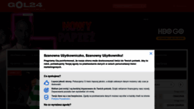 What Gol24.pl website looked like in 2020 (5 years ago)