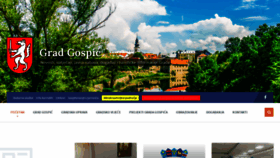 What Gospic.hr website looked like in 2020 (4 years ago)