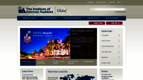 What Global.theiia.org website looked like in 2020 (4 years ago)