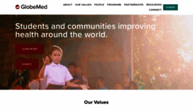 What Globemed.org website looked like in 2020 (4 years ago)