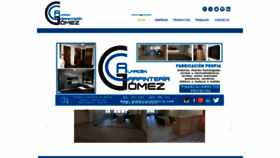 What Gomezcarpinteria.com website looked like in 2020 (4 years ago)