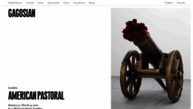 What Gagosian.com website looked like in 2020 (4 years ago)