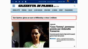 What Gazzettadiparma.it website looked like in 2020 (4 years ago)