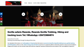 What Gorillasafarisrwanda.com website looked like in 2020 (4 years ago)