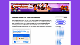 What Geburtstagssprueche.org website looked like in 2020 (4 years ago)