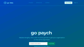 What Golinks.io website looked like in 2020 (5 years ago)