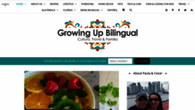 What Growingupbilingual.com website looked like in 2020 (4 years ago)