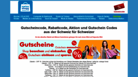 What Gutscheincodeschweiz.ch website looked like in 2020 (4 years ago)