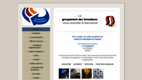 What Groupement-des-formateurs.fr website looked like in 2020 (4 years ago)