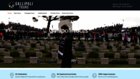 What Gallipoli-tours.com website looked like in 2020 (4 years ago)