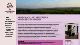 What Gesundheitshaus-undenheim.de website looked like in 2020 (4 years ago)