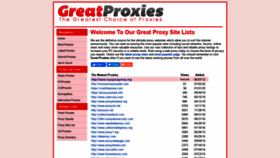 What Greatproxies.com website looked like in 2020 (4 years ago)