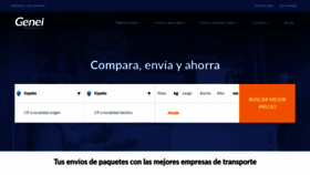 What Genei.es website looked like in 2020 (4 years ago)