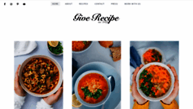 What Giverecipe.com website looked like in 2020 (4 years ago)