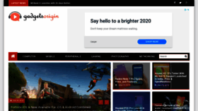 What Gadgetsorigin.com website looked like in 2020 (4 years ago)
