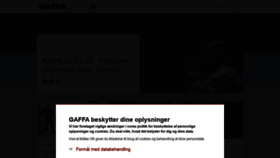 What Gaffa.dk website looked like in 2020 (4 years ago)