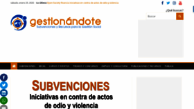 What Gestionandote.org website looked like in 2020 (4 years ago)