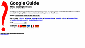 What Googleguide.com website looked like in 2020 (4 years ago)