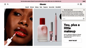 What Glossier.com website looked like in 2020 (4 years ago)