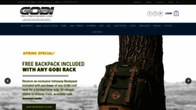 What Gobiracks.com website looked like in 2020 (4 years ago)
