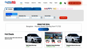 What Getmecab.com website looked like in 2020 (4 years ago)
