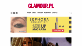 What Glamour.pl website looked like in 2020 (4 years ago)